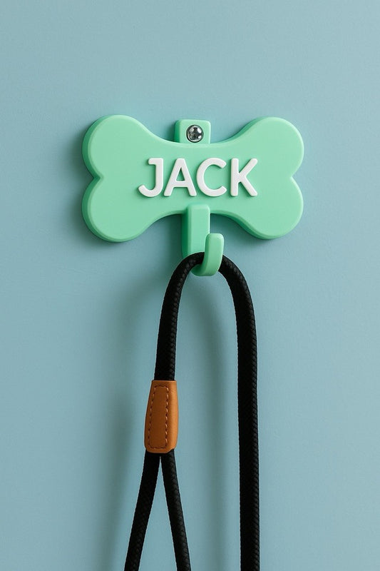 GancioBau – Appendi Guinzaglio Cane | Osso Personalizzato a Muro